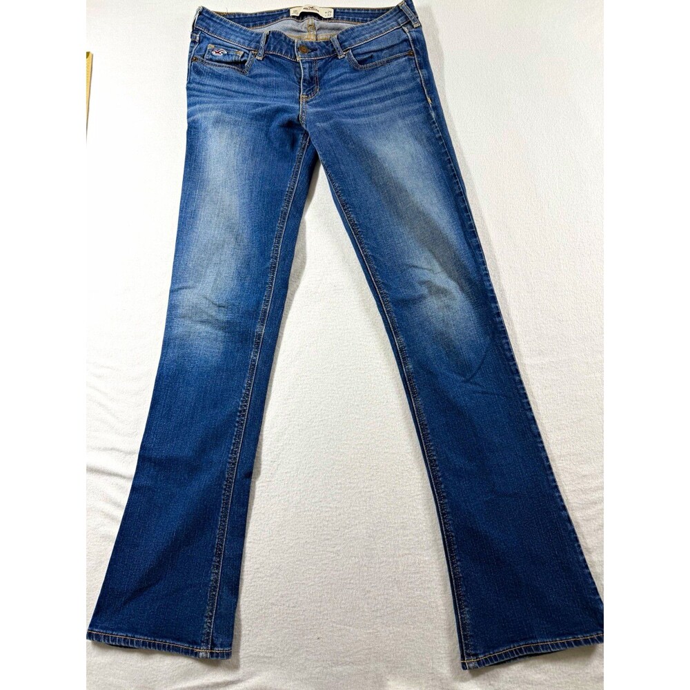 Hollister Women's Blue Denim Bootcut Jeans Medium Wash 5-Pocket W29 597